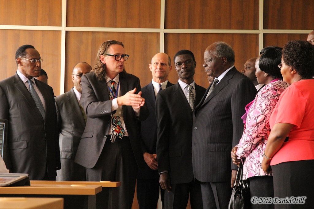 Kibaki in the classroom